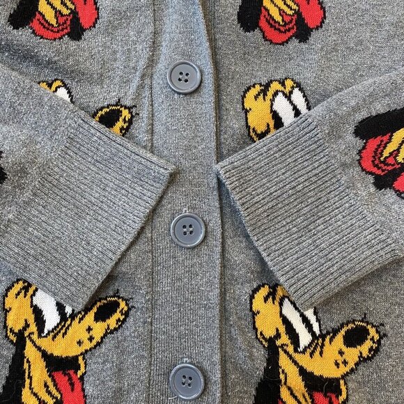 Disney Gray Cardigan with Pluto Design - Picture 4 of 8